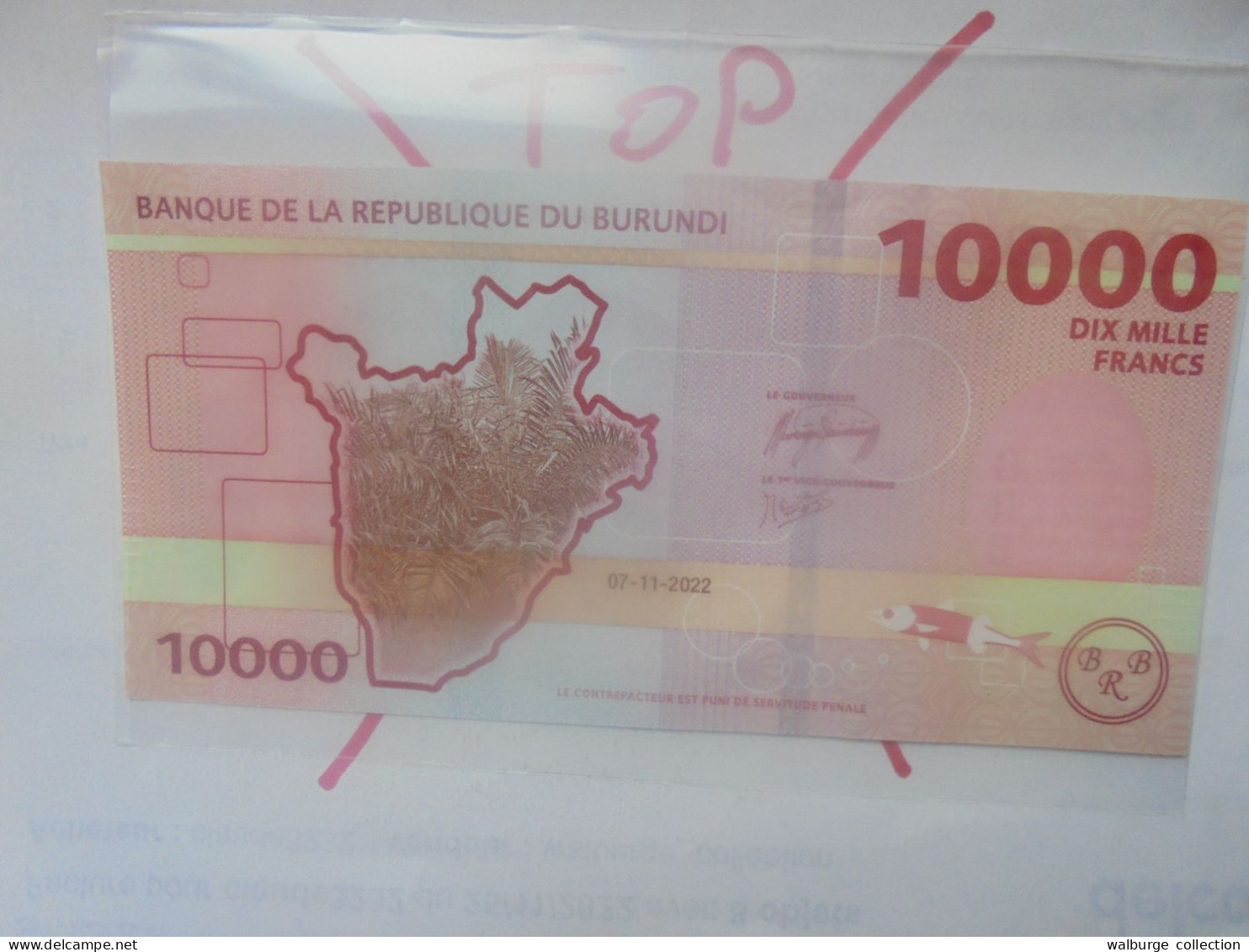 BURUNDI 10.000 FRANCS 2022 Neuf (B.32) - Burundi