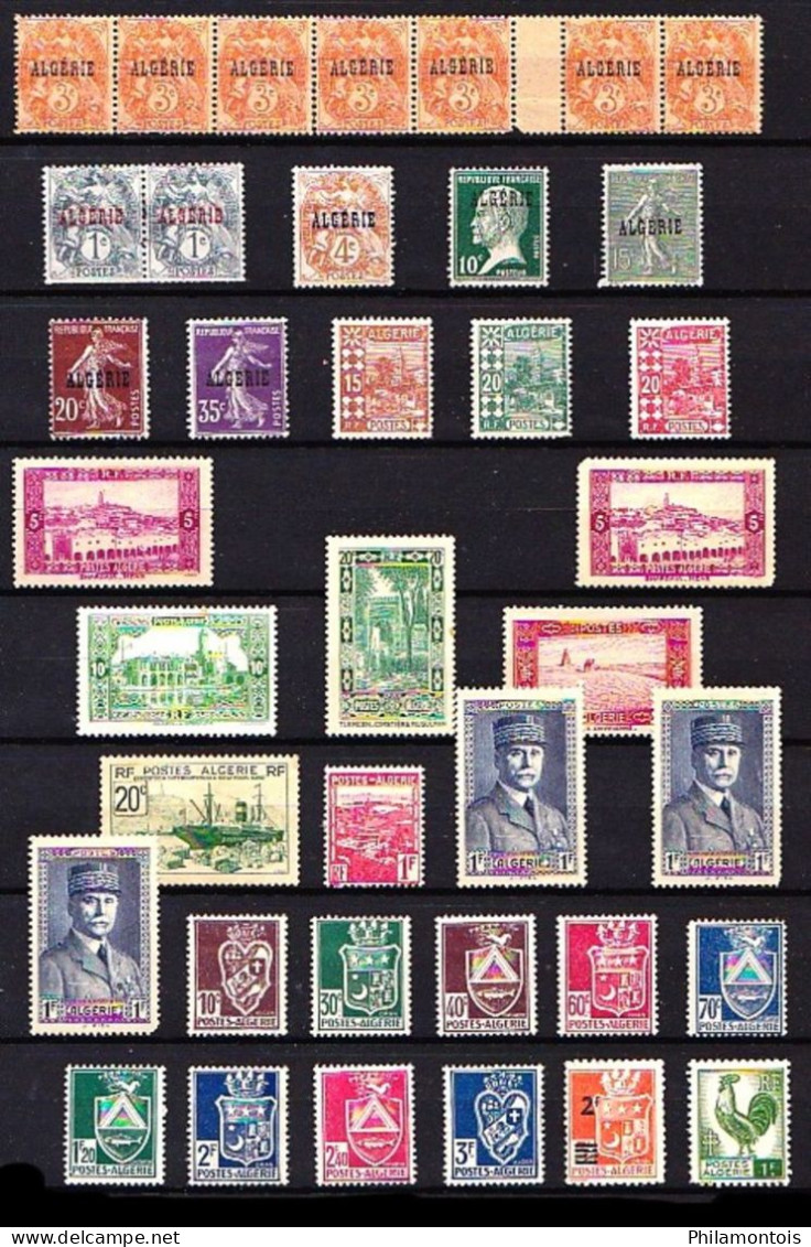 ALGERIE - Lot De Timbres Neufs N**/N*/NSG - Tous états - Toutes époques - Quelques Multiples. - Collections, Lots & Séries