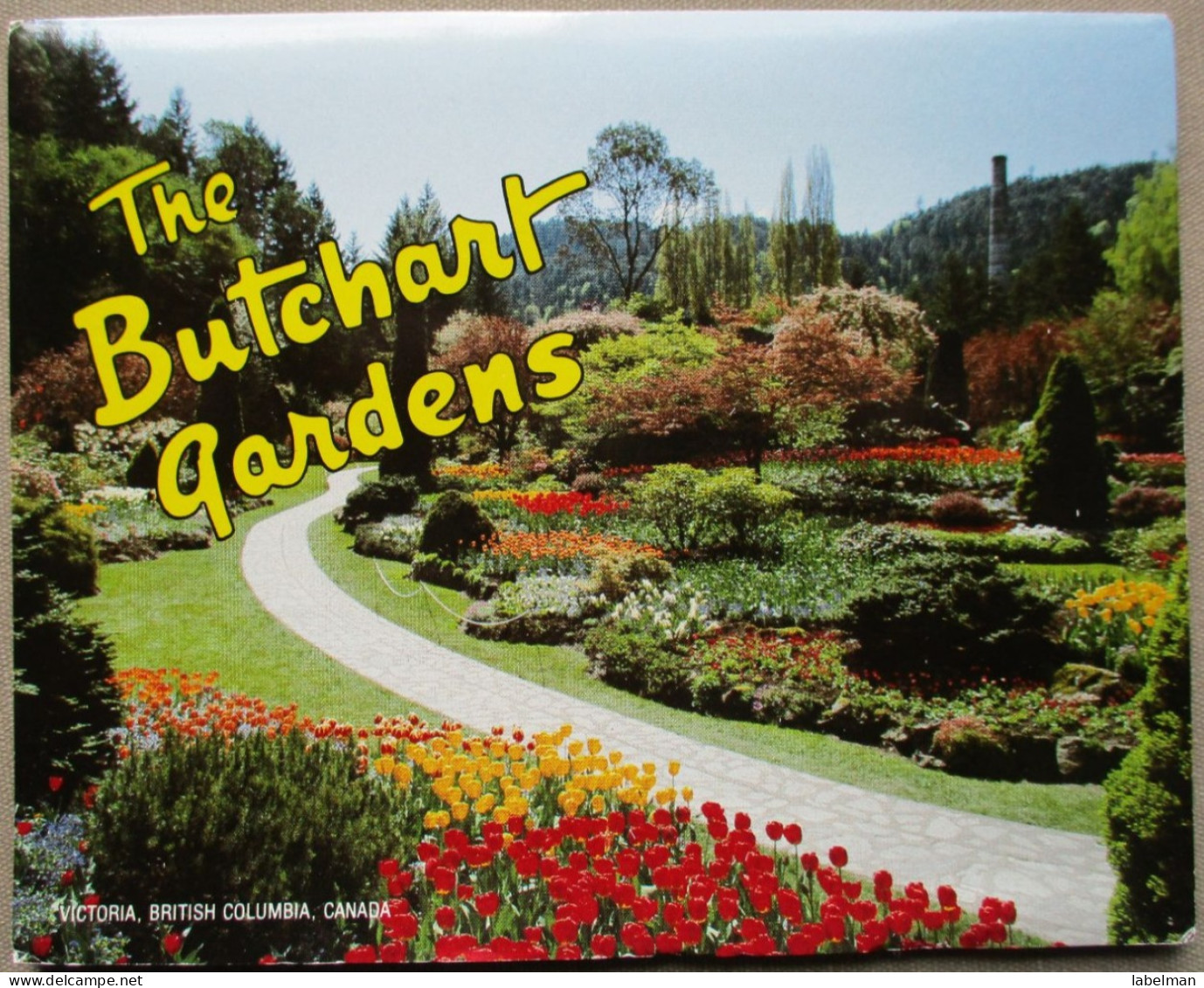 CANADA BRITISH COLUMBIA VICTORIA BUTCHART GARDENS BOOKLETT FOLDER CARD POSTKARTE ANSICHTSKARTE POSTCARD CARTE POSTALE - Huntsville