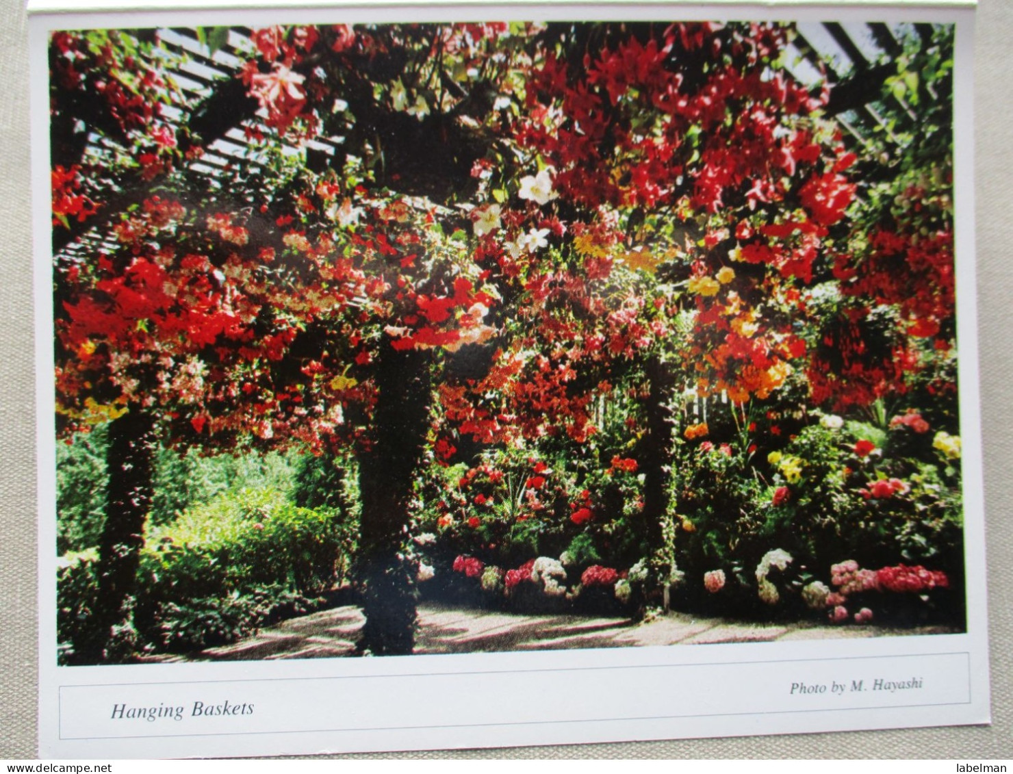 CANADA BRITISH COLUMBIA VICTORIA BUTCHART GARDENS BOOKLETT FOLDER CARD POSTKARTE ANSICHTSKARTE POSTCARD CARTE POSTALE