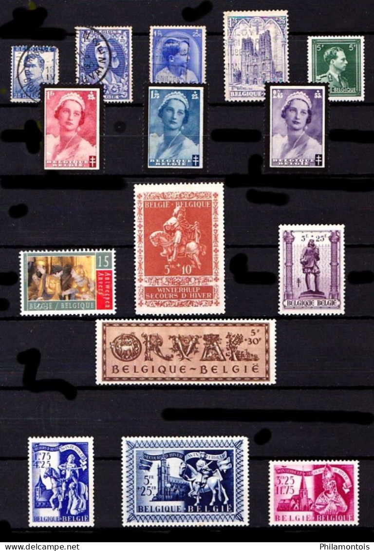 BELGIQUE - Lot De Timbres Neufs Et Oblitérés - Tous états - Sammlungen