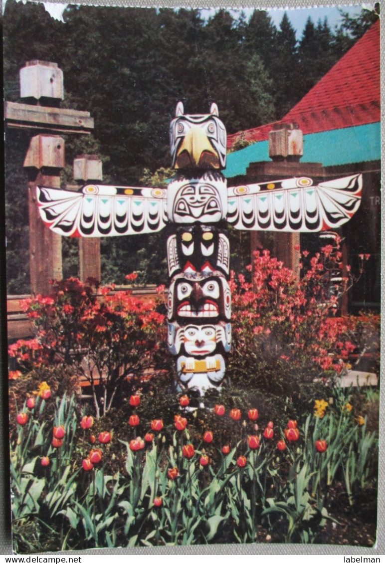 CANADA BRITISH COLUMBIA VANCOUVER CAPILANO TOTEM KARTE CARD POSTKARTE ANSICHTSKARTE POSTCARD CARTE POSTALE - Huntsville