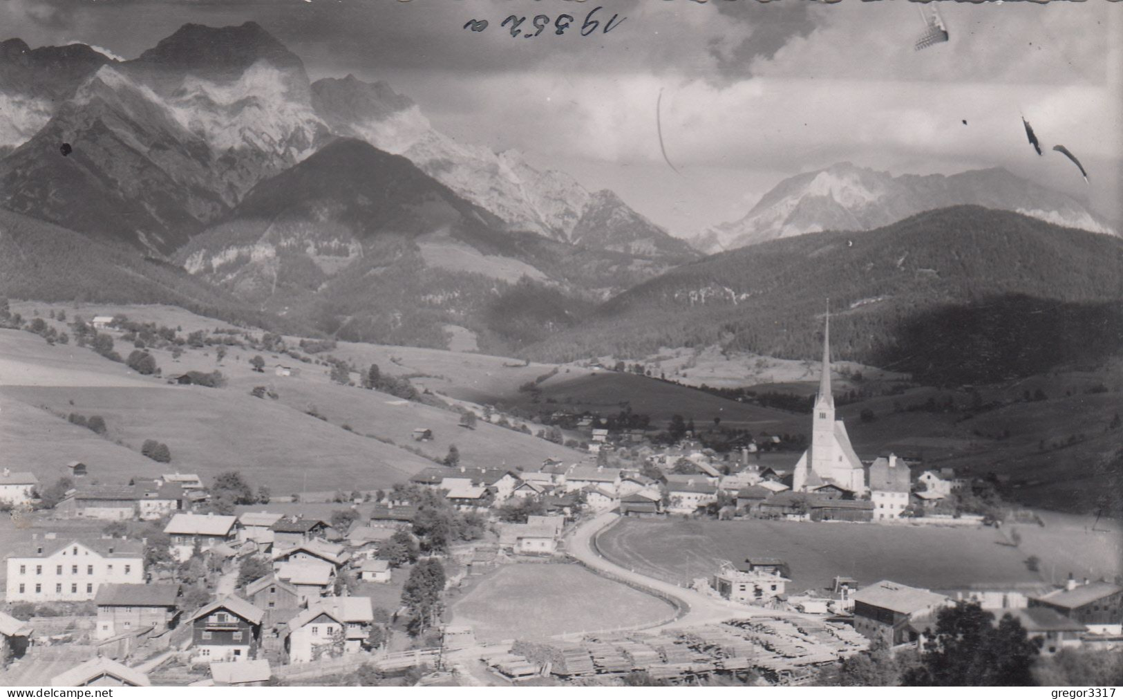 E3843) ALM Bei SAALFELDEN - Sehr Schöne Alte FOTO AK  Kirche U. Häuser DETAILS - Saalfelden