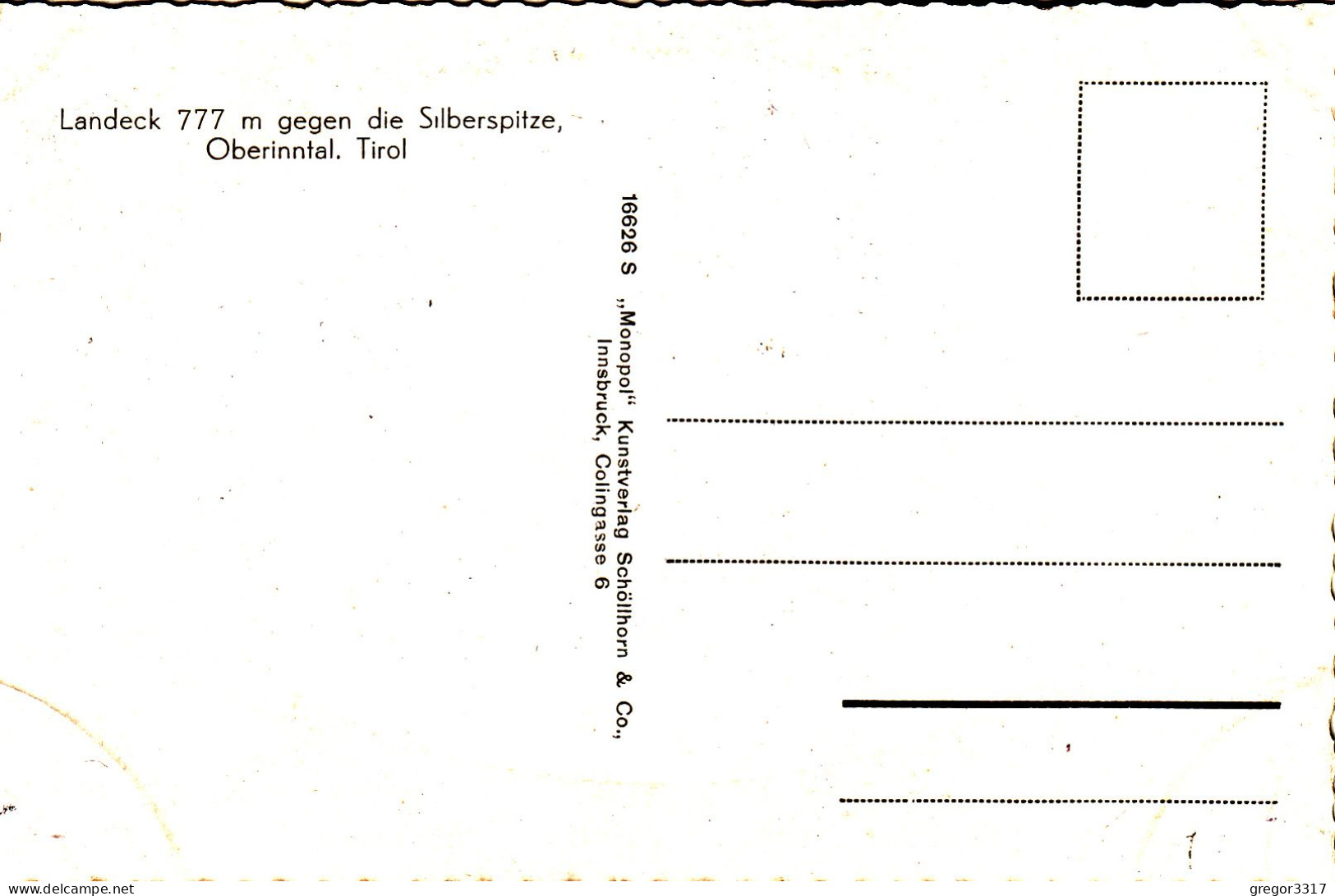 E3857) LANDECK - Tirol Gegen Silberspitze OBERINNTAL - Färbige AK Kleinformat  - TOLLE ANSICHT - Landeck