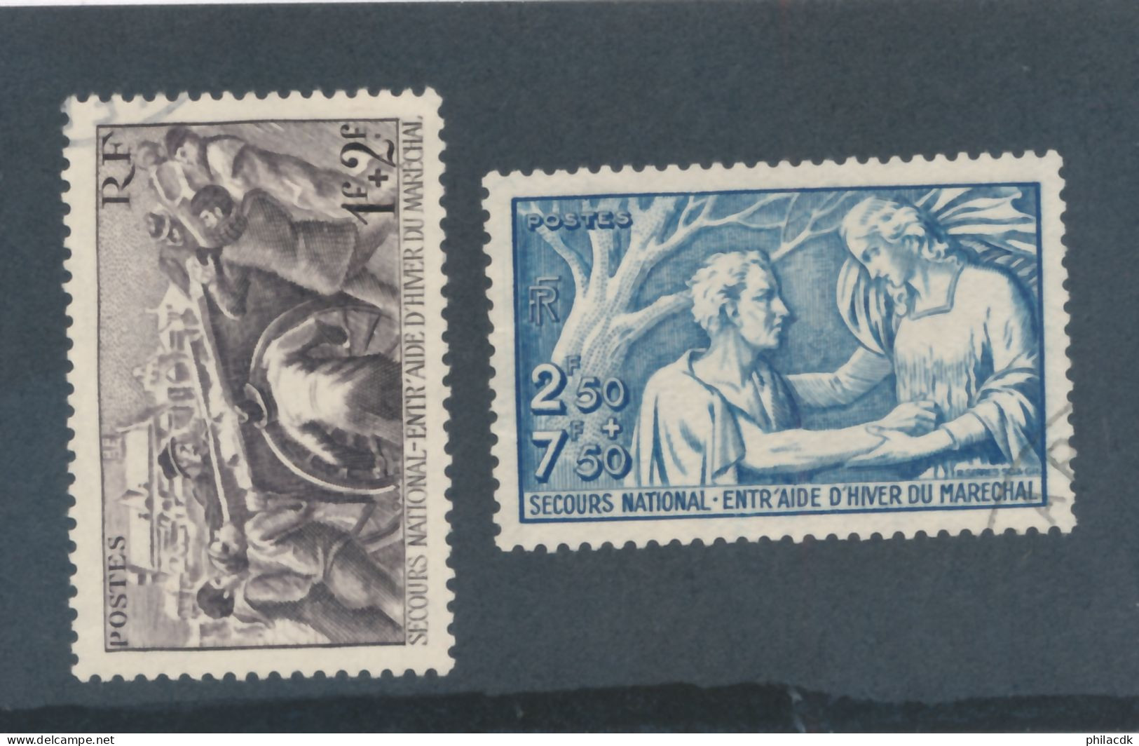FRANCE - N° 497/98 OBLITERES - 1941 - Usati