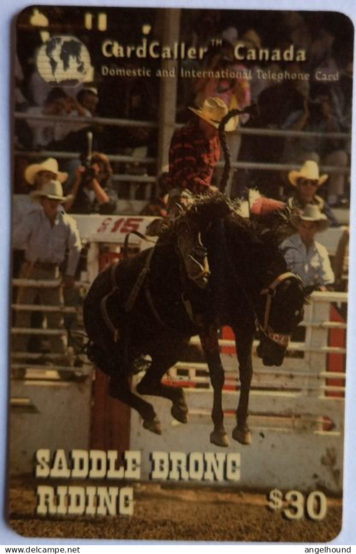 Canada Caedcaller $30 MINT Prepaid - Saddle Bronc Riding - Canada