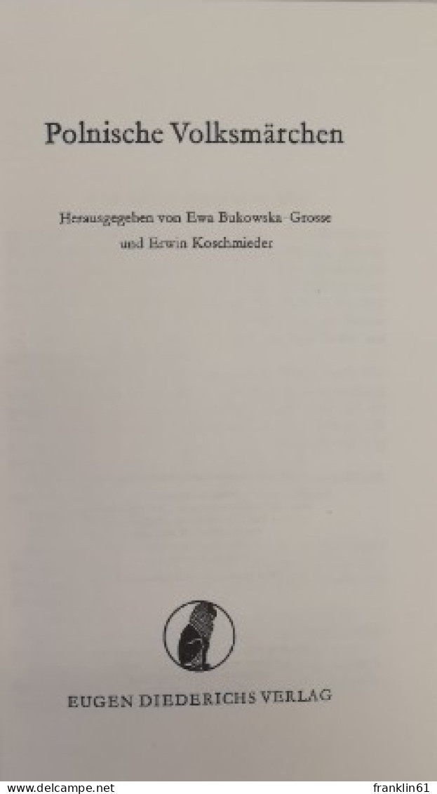 Polnische Volksmärchen. - Sagen En Legendes