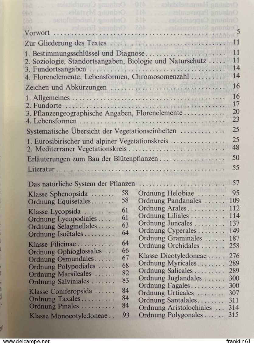 Pflanzensoziologische Exkursionsflora. - Animaux