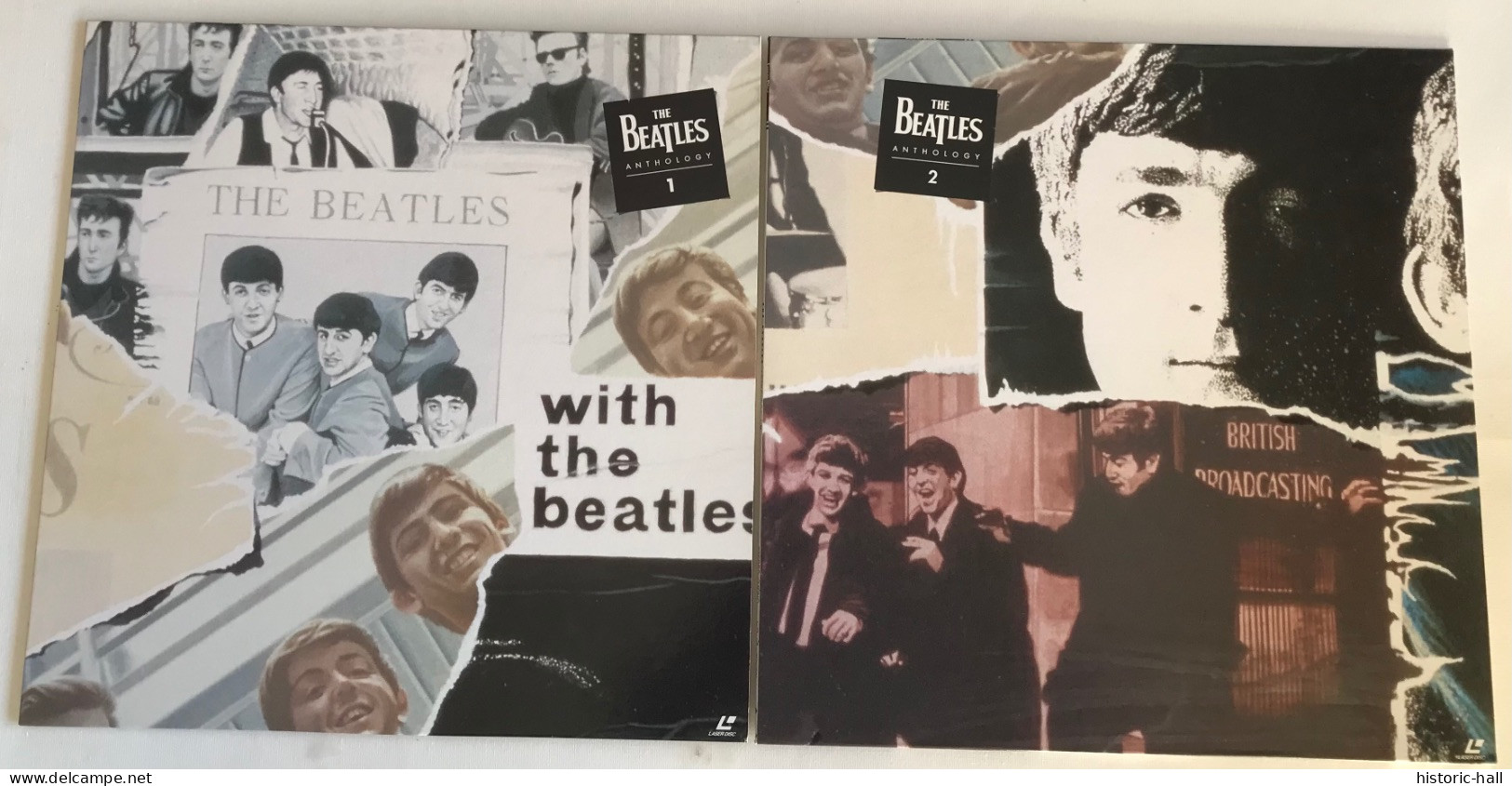 The BEATLES - Anthology 1 & 2 - 2 LASER DISC - 1996 - Japan Press W/OBI - Music On DVD