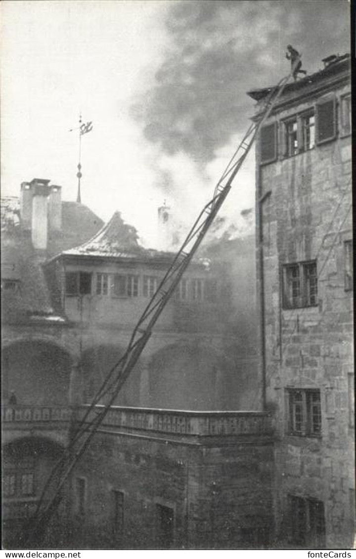 41414033 Feuerwehr Schloss Stuttgart Brand   - Sapeurs-Pompiers