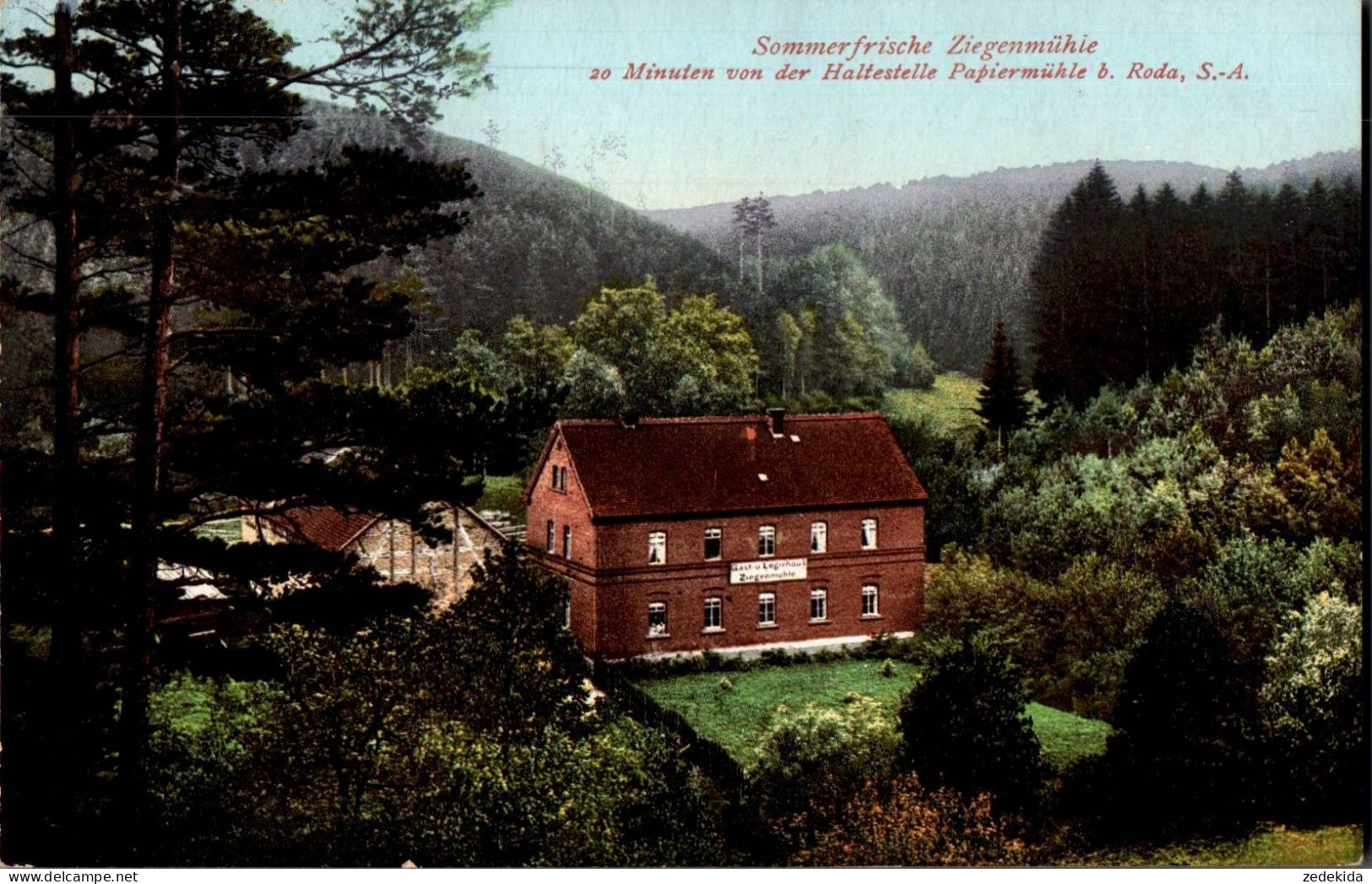 0126 - TOP Roda - Ziegenmühle Mühle Papiermühle - Richard Zieschank - Wassermühlen