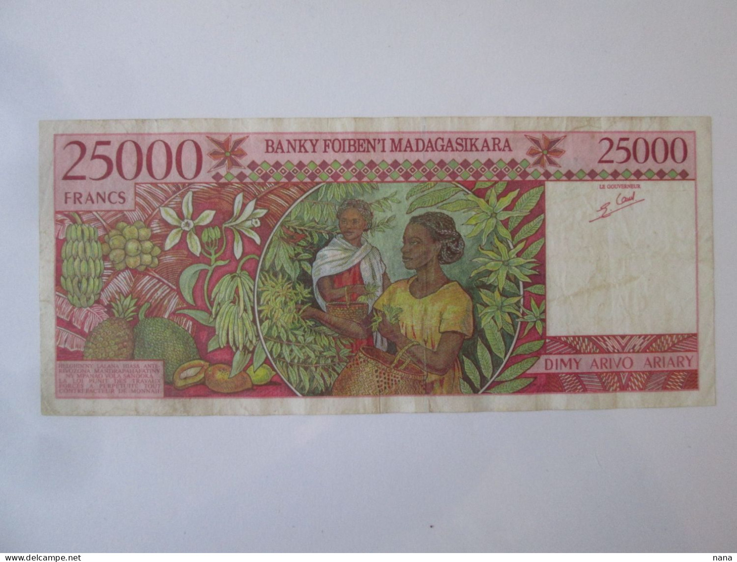 Madagascar 25000 Francs/Ariary 1998 Banknote See Pictures - Madagaskar