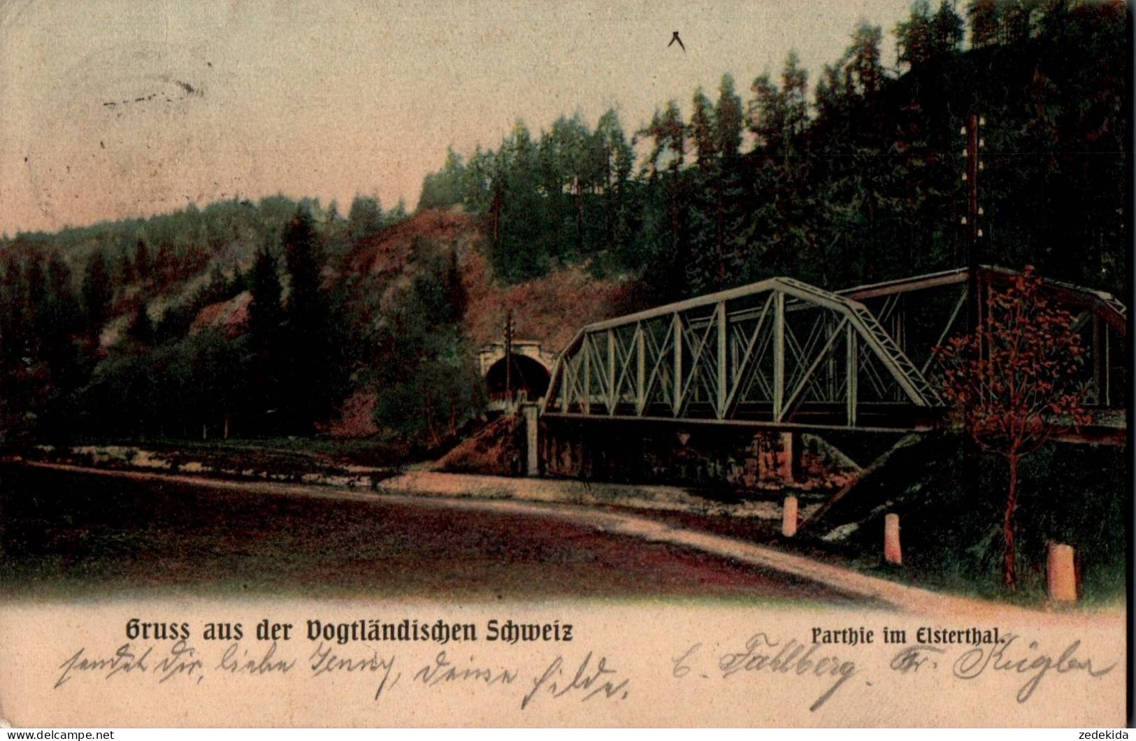 D2830 - Gruss Aus Der Vogtländischen Schweiz - Elstertal Brücke Tunnel - A. Baasch - Vogtland