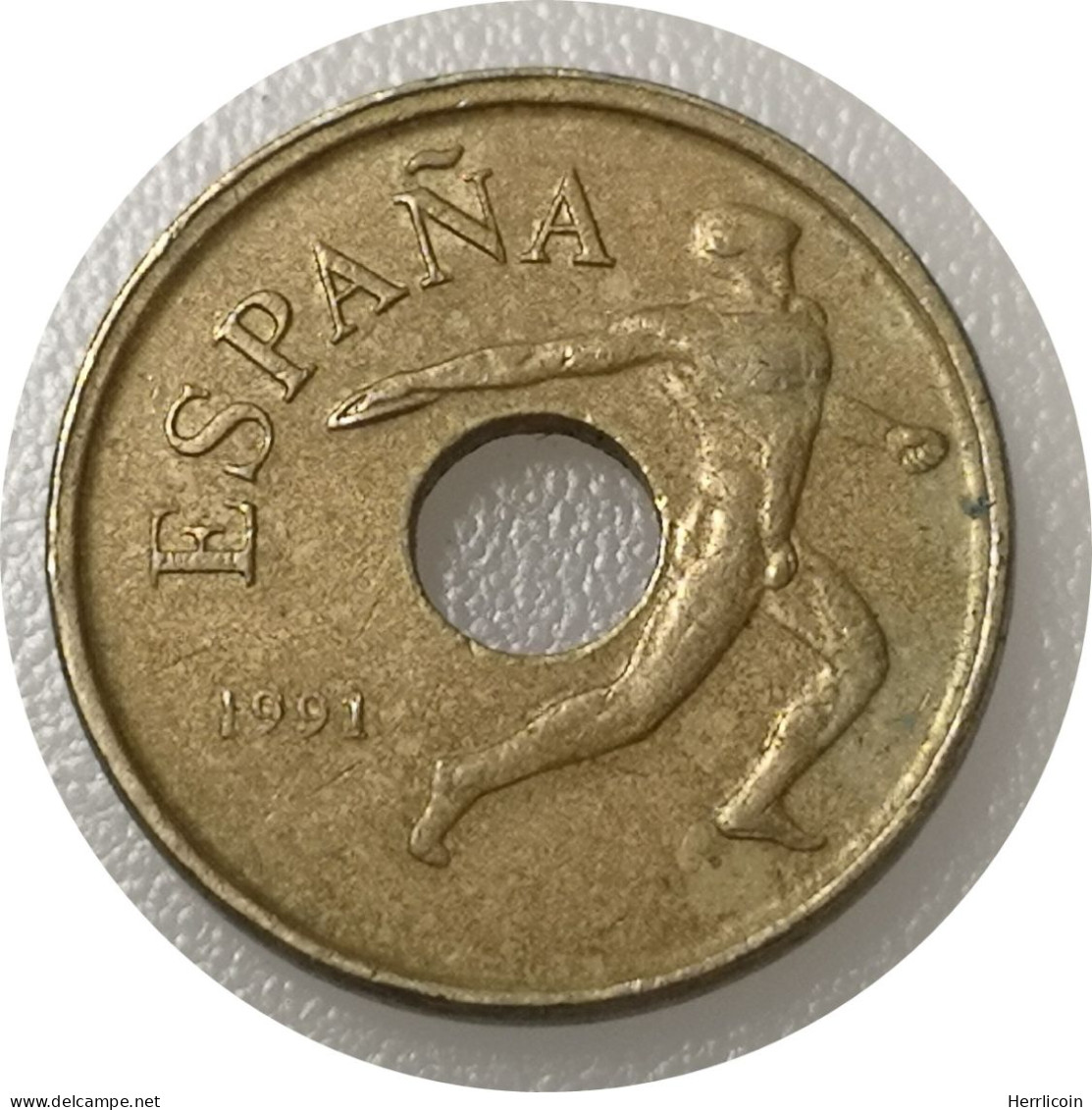 Monnaie Espagne - 1991 - 25 Pesetas Lancer Du Disque - 25 Pesetas