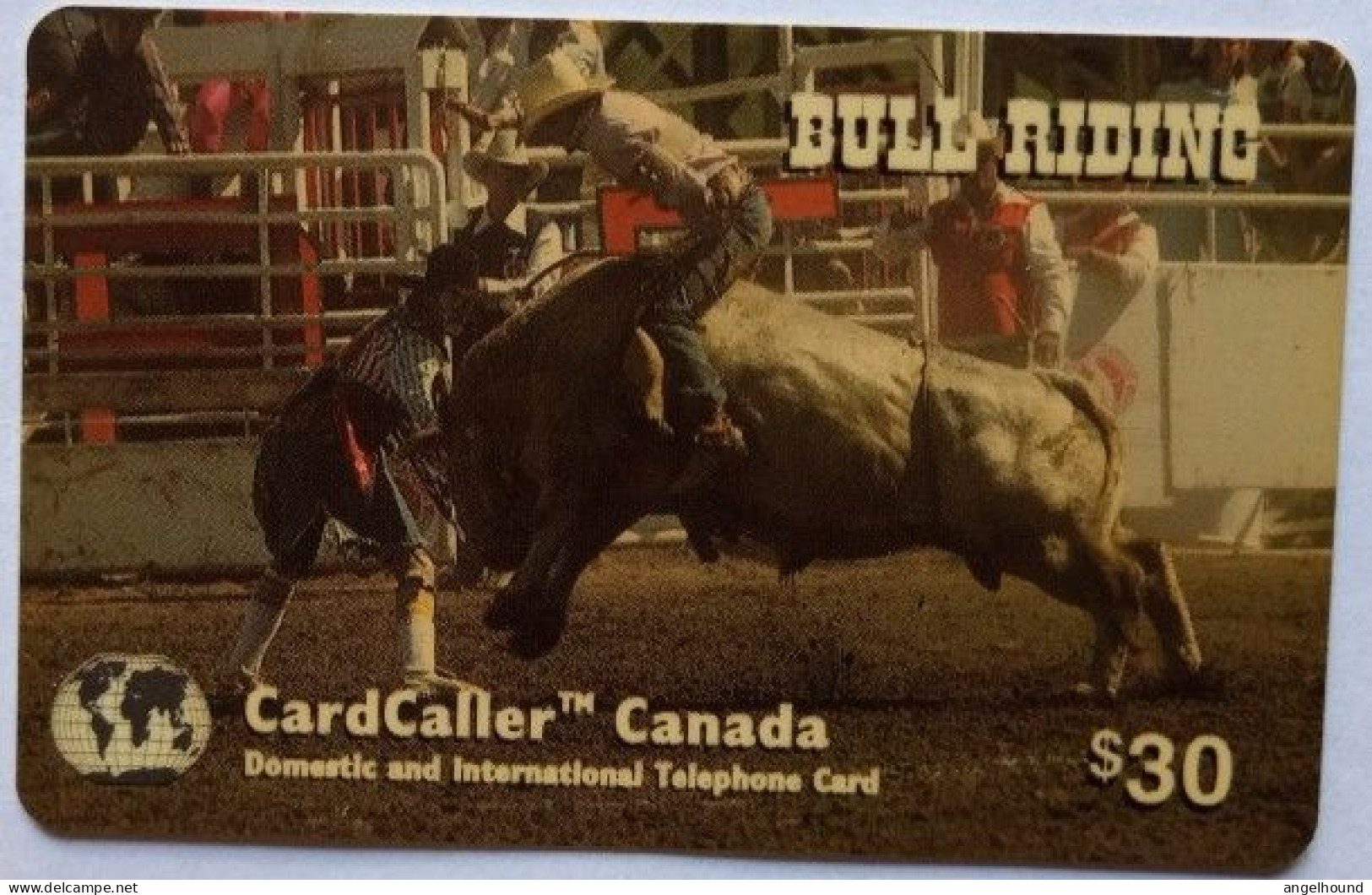 Canada Cardcaller $30 MINT Prepaid - Bull Riding - Kanada