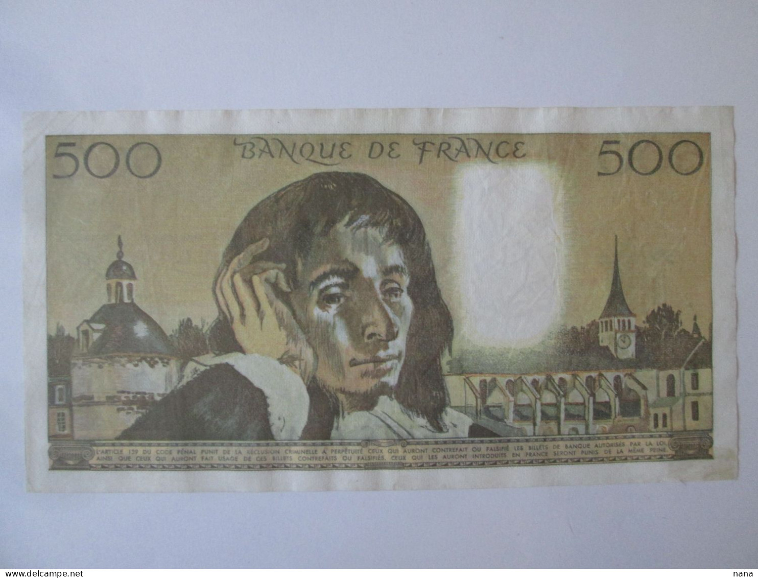 France 500 Francs 1980 Banknote See Pictures - 500 F 1968-1993 ''Pascal''