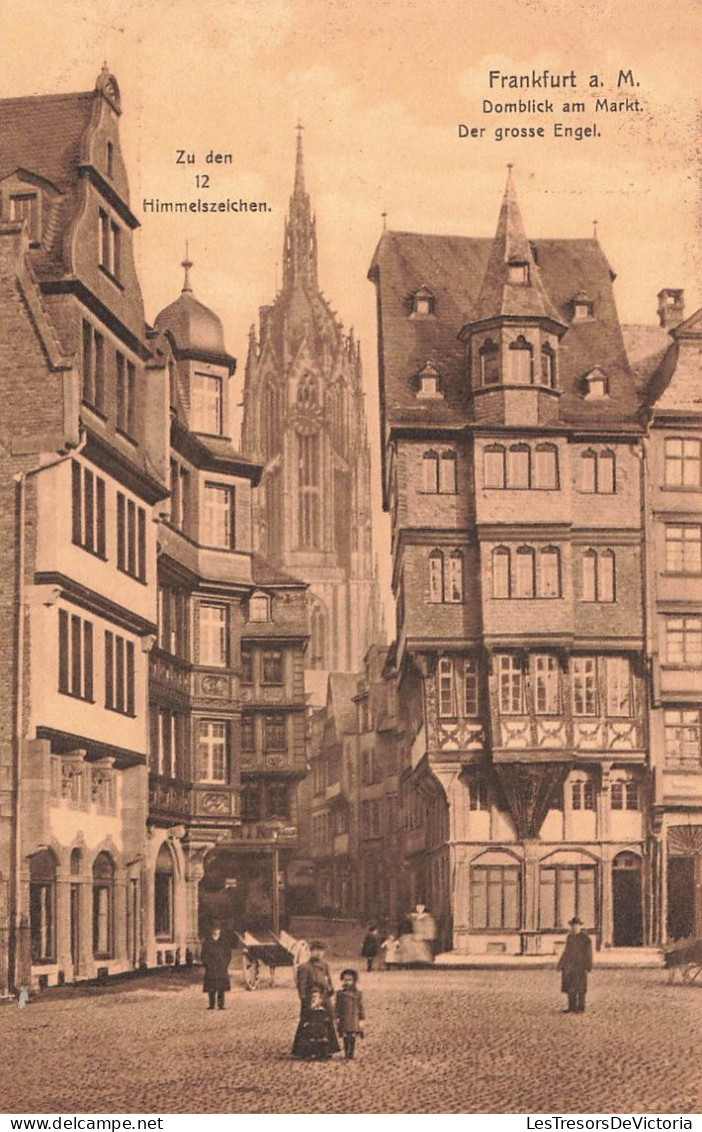 ALLEMAGNE - Frankfurt A.M. - Domblick Am Markt - Der Grosse Engel - Carte Postale Ancienne - Frankfurt A. Main