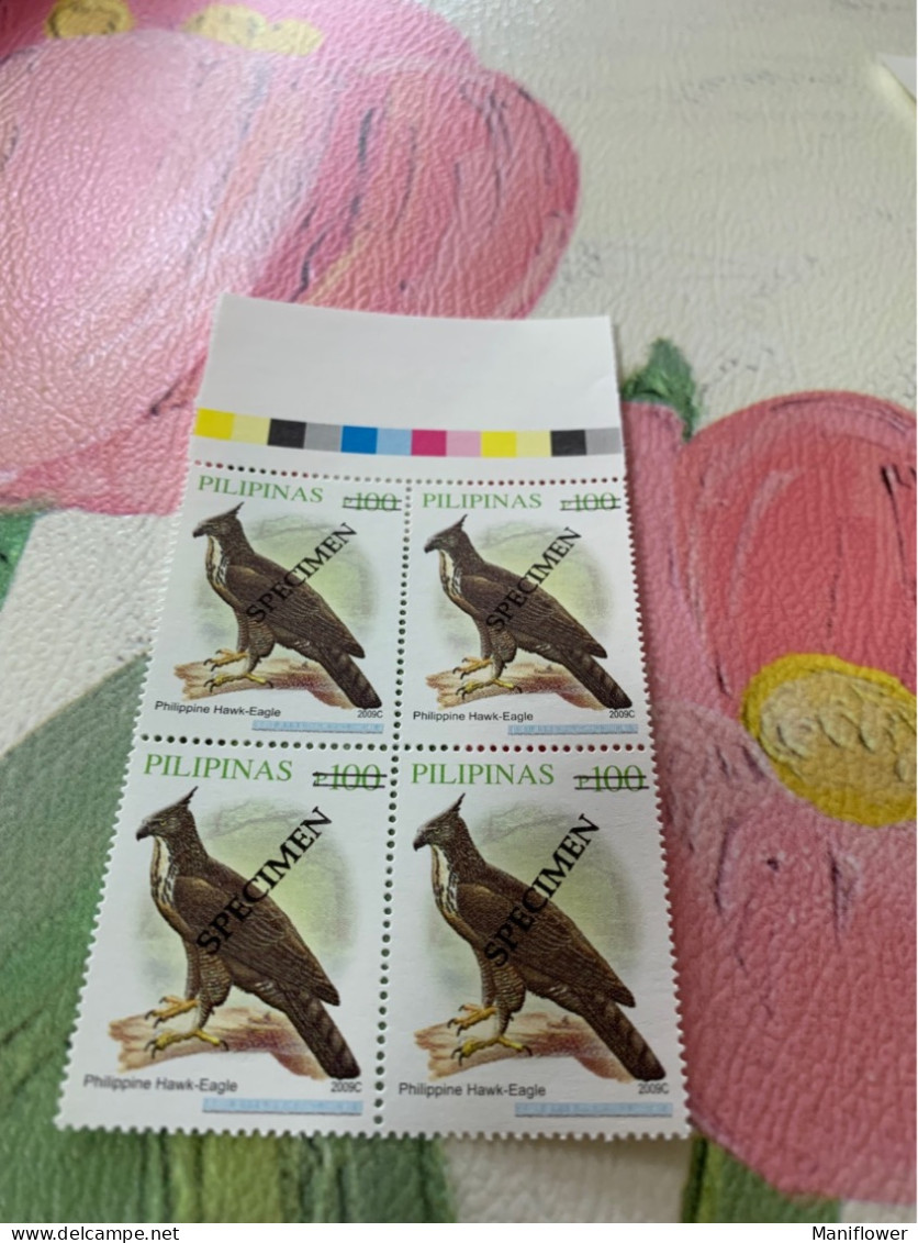 Philippines Stamp MNH Specimen Eagle Bird 2009C Block - Filipinas