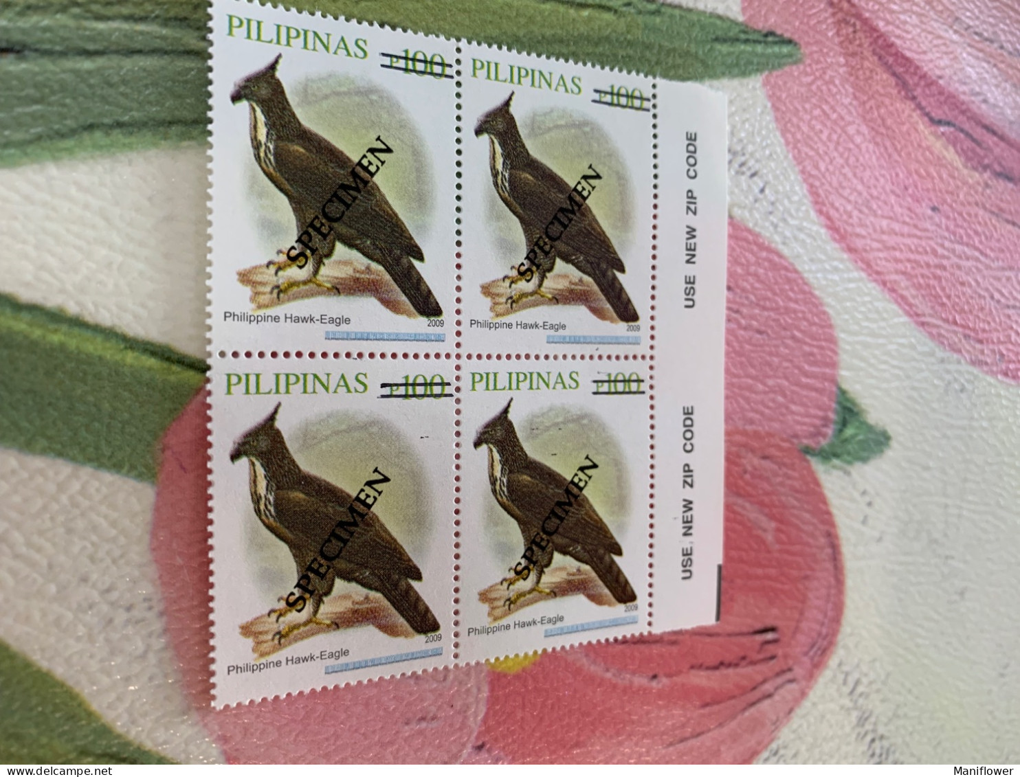 Philippines Stamp MNH Specimen Eagle Bird 2009 Block - Filipinas