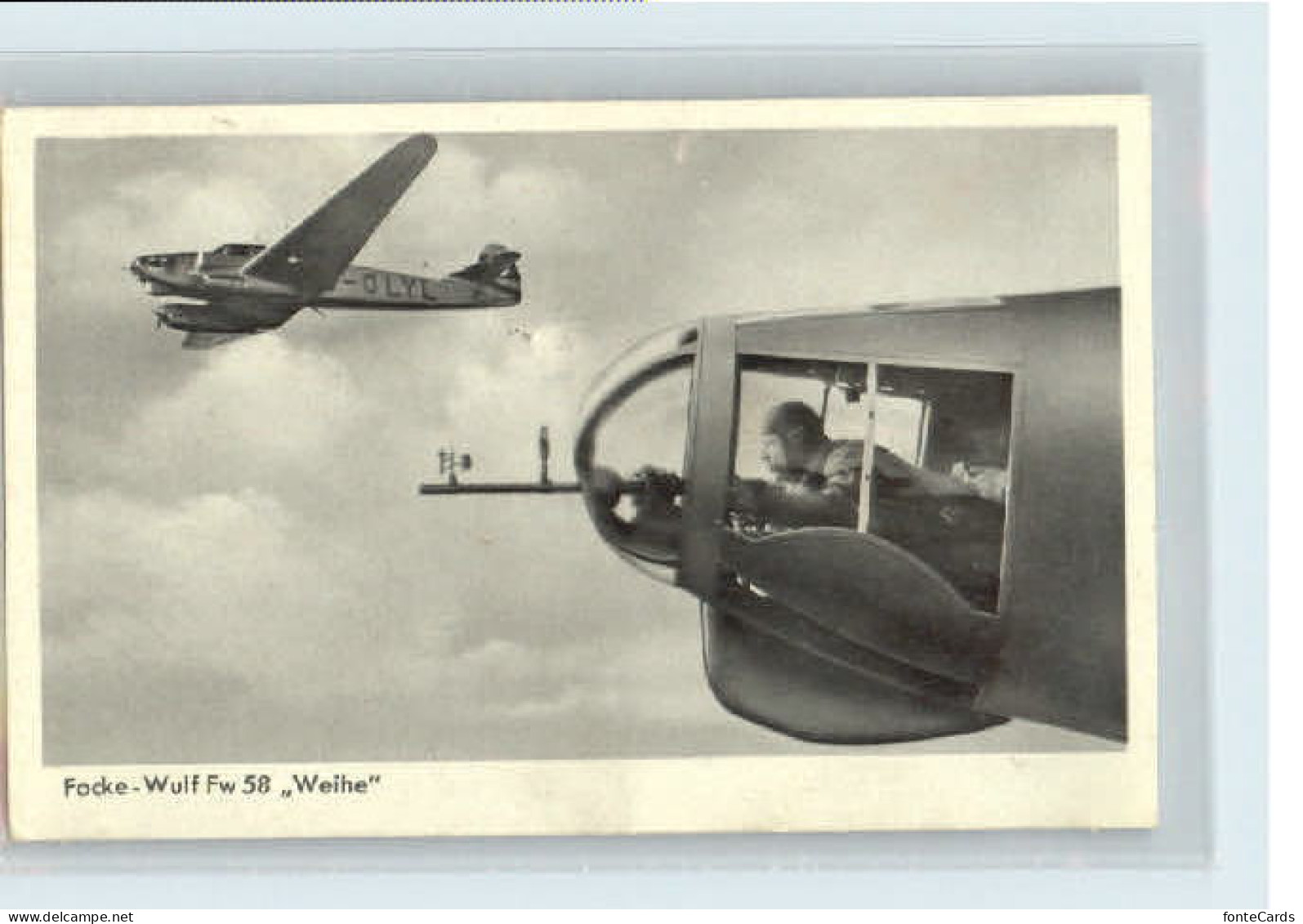 40617366 Flugwesen Flug Focke Wulf Fw 58 Weihe Feldpost X 1940 Airplanes Avions - Aeroporto