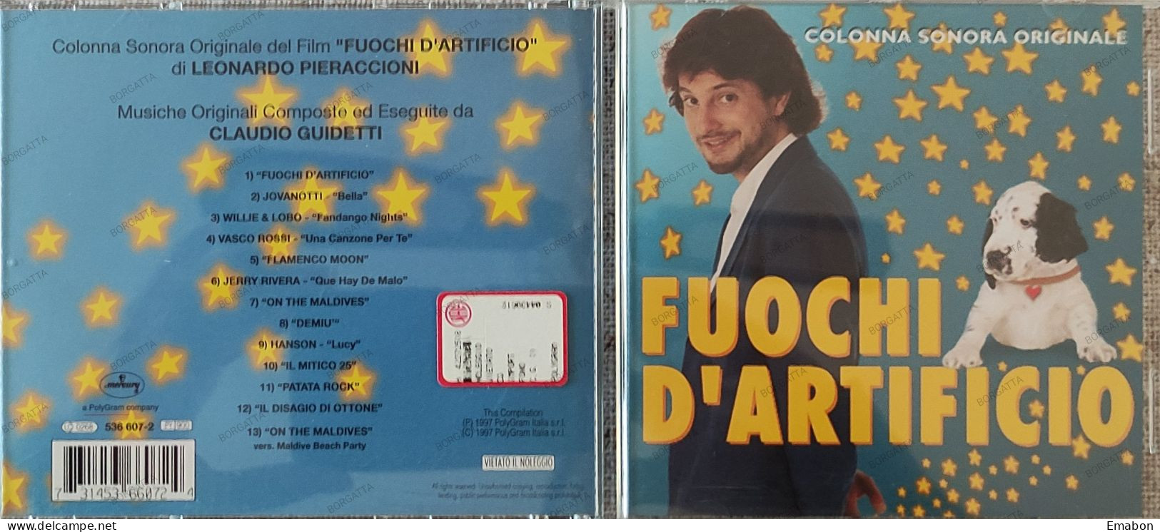 BORGATTA - FILM MUSIC  - Cd  CLAUDIO GUIDETTI - FUOCHI D'ARTIFICIO - POLYGRAM1997- USATO In Buono Stato - Soundtracks, Film Music