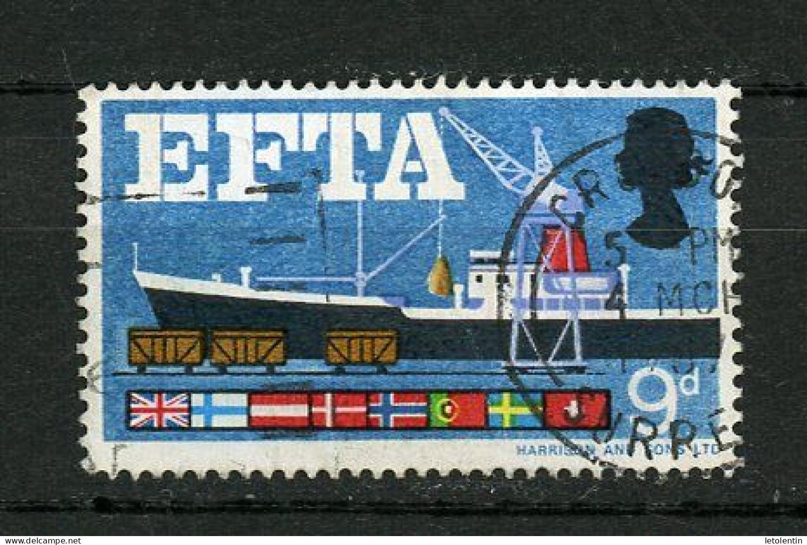 GRANDE BRETAGNE - EFTA - N° Yvert 463 Obli. - Used Stamps