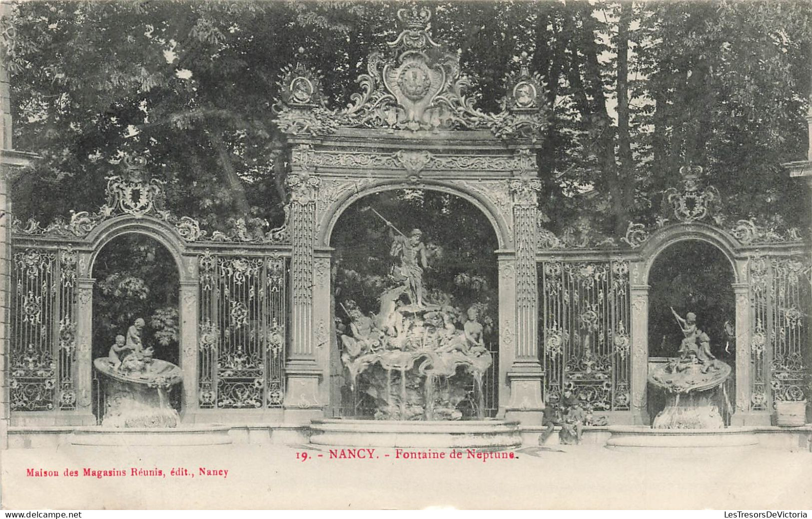FRANCE - Nancy - Vue Générale De La Fontaine De Neptune- Carte Postale Ancienne - Nancy
