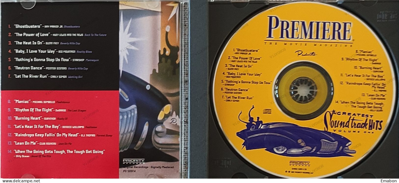 BORGATTA - FILM MUSIC - Cd PREMIERE - GREATEST SOUNDTRACK HITS VOLUME ONE - PRIORITY RECORDS 1997- USATO In Buono Stato - Soundtracks, Film Music
