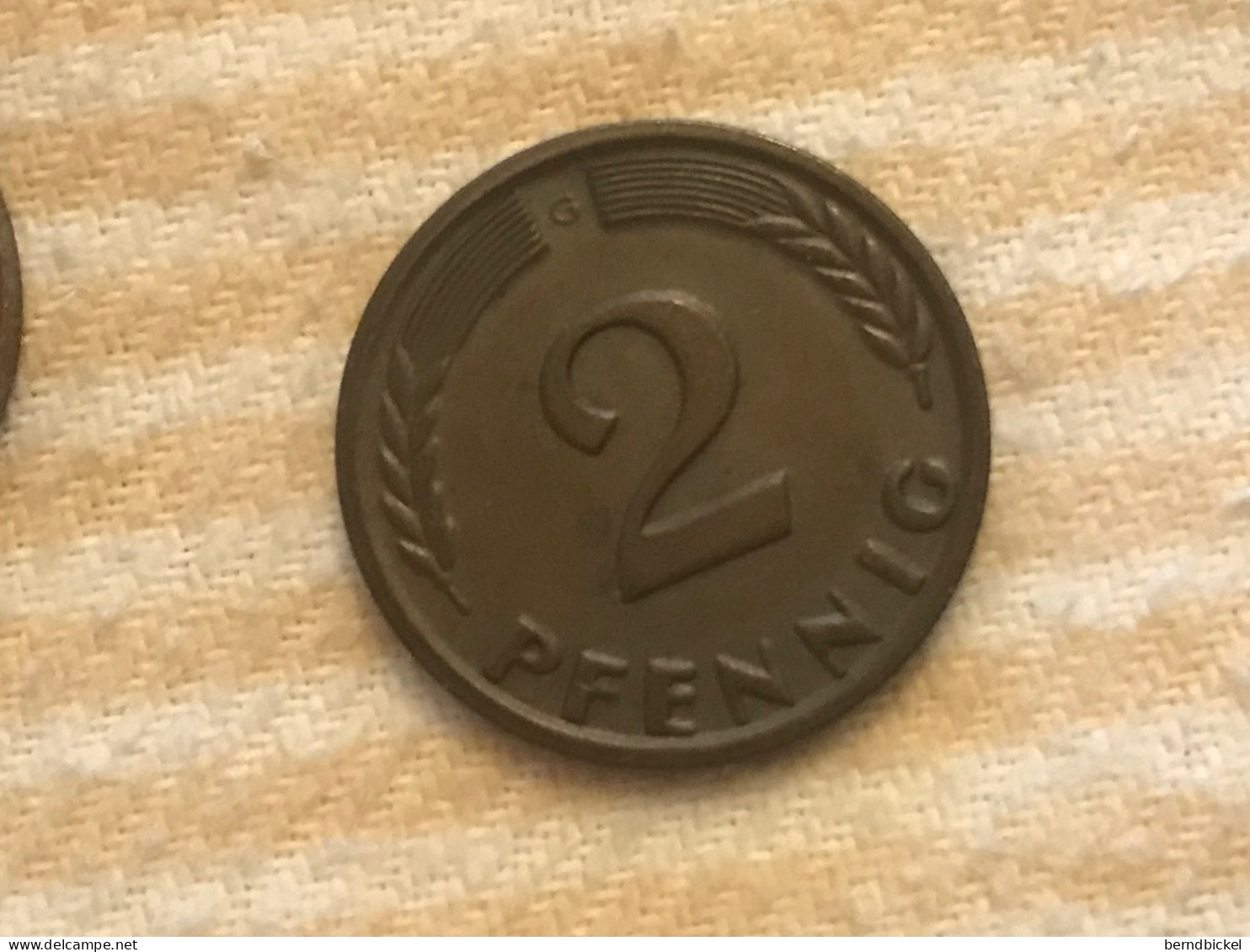 Münze Münzen Umlaufmünze Deutschland 2 Pfennig 1965 Münzzeichen G - 2 Pfennig