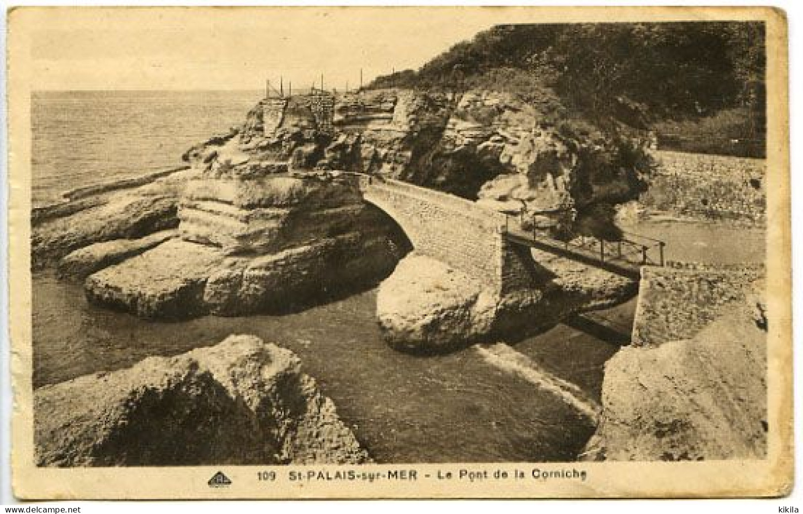 CPSM 9 X 14 Charentes Maritimes SAINT-PALAIS SUR MER  Le Pont Et La Corniche - Pont-l'Abbé-d'Arnoult