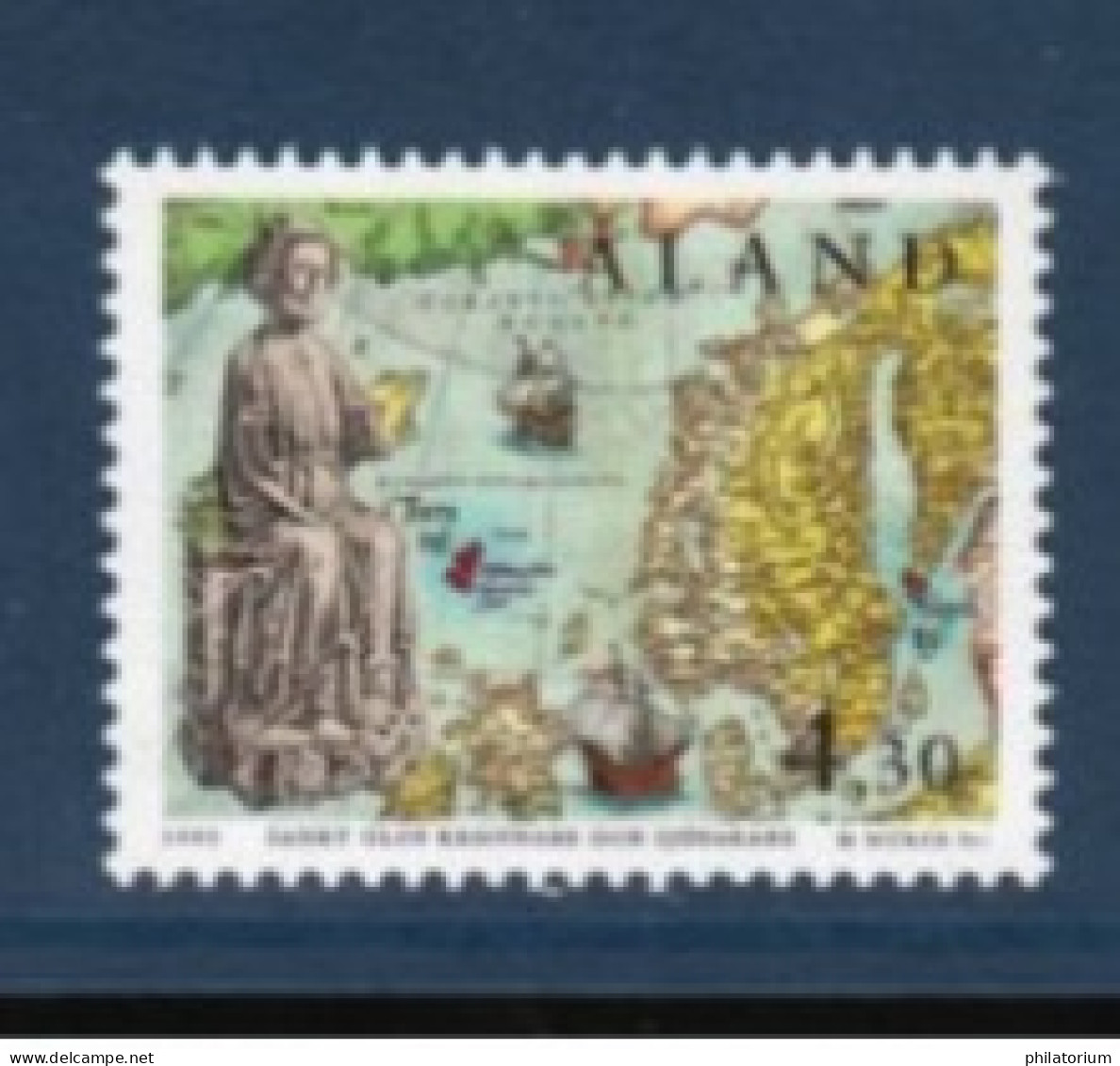 Aland, **, Yv, 106, Mi 105, SG 102, Roi Olaf II, - Ålandinseln