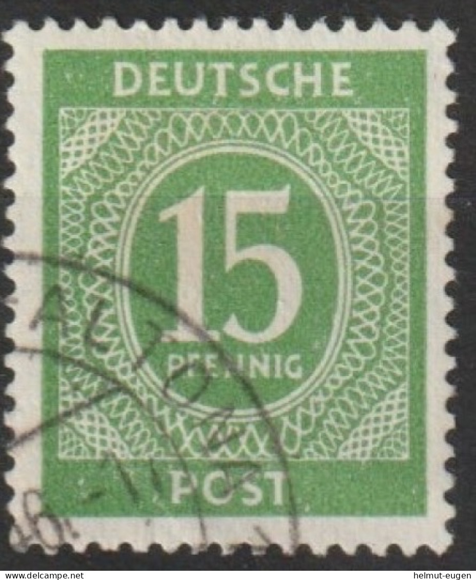 MiNr. 921 Deutschland Alliierte Besetzung Gemeinschaftsausgaben; 1946, Febr./Mai. Freimarken: I. Kontrollrats - Afgestempeld