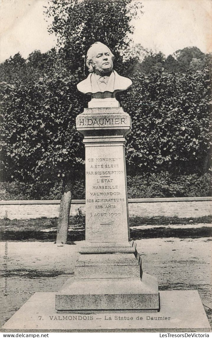 FRANCE -  Valmondois - Vue Générale De La Statue De Daumier  - Carte Postale Ancienne - Valmondois