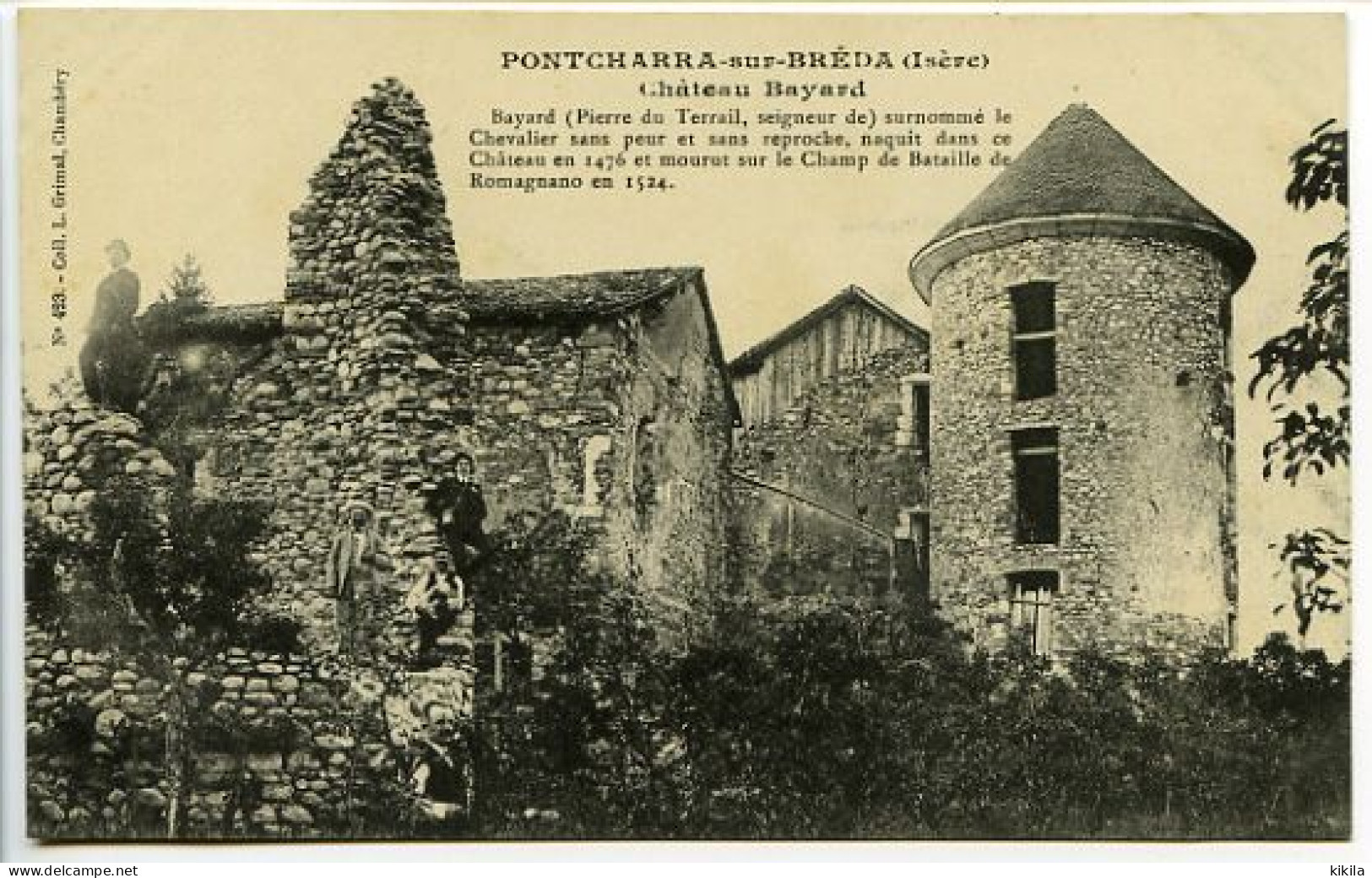 CPA  9 X 14   Isère  PONTCHARRA-sur-BREDA  Château Bayard Où Il Est Né En 1476 - Pontcharra