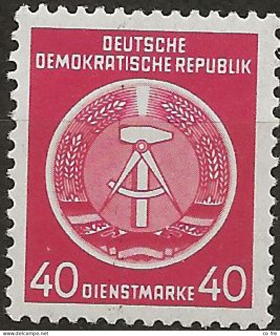 Allemagne, République Démocratique Timbre De Service N°12** (ref.2) - Ungebraucht