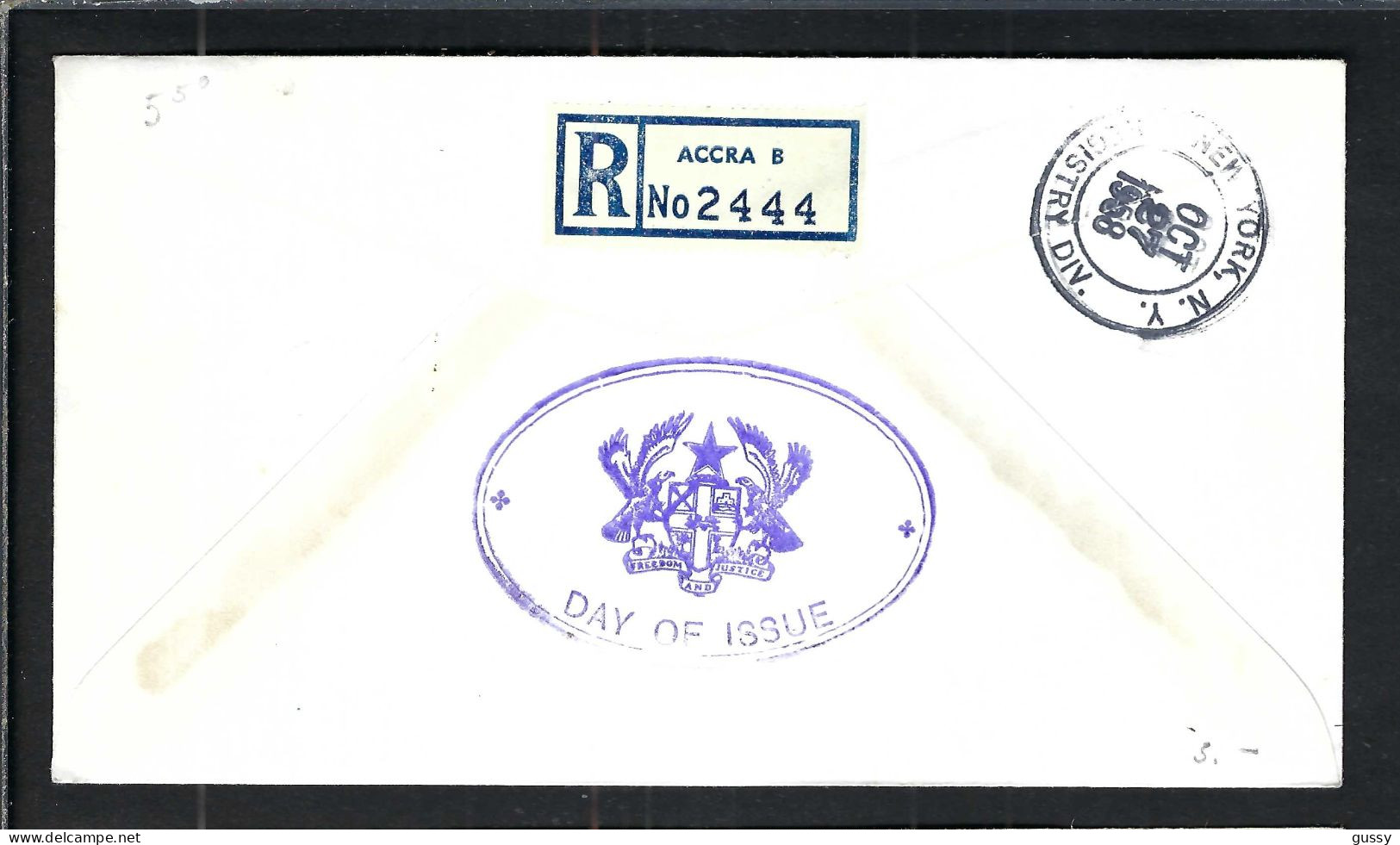 GHANA Ca.1958: FDC De ACCRA à NEW YORK (USA) - Ghana (1957-...)