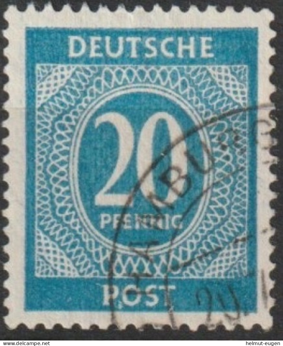 MiNr. 924 Deutschland Alliierte Besetzung Gemeinschaftsausgaben; 1946, Febr./Mai. Freimarken: I. Kontrollrats - Oblitérés