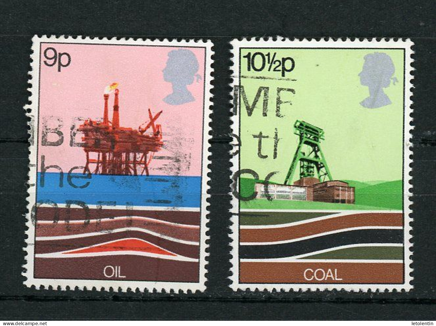 GRANDE BRETAGNE - RESSOURCES ENERGETIQUES  N° Yvert 855+856 Obli. - Used Stamps