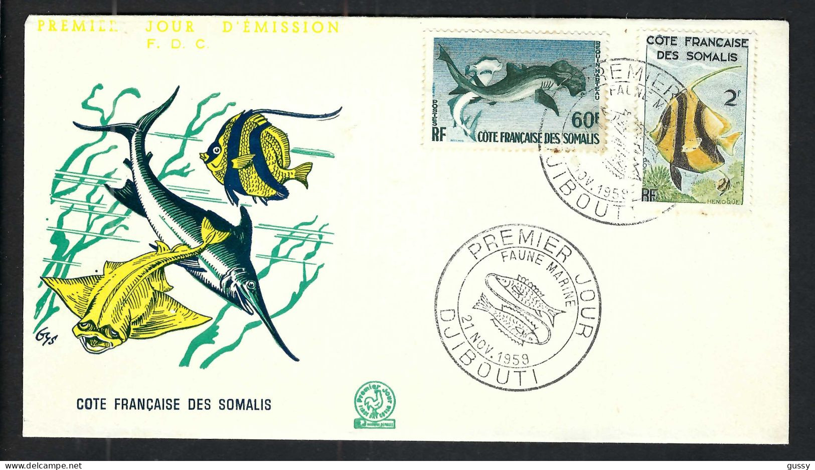 Côte Francaise Des Somalis  Ca.1959: 2x FDC - Ghana (1957-...)