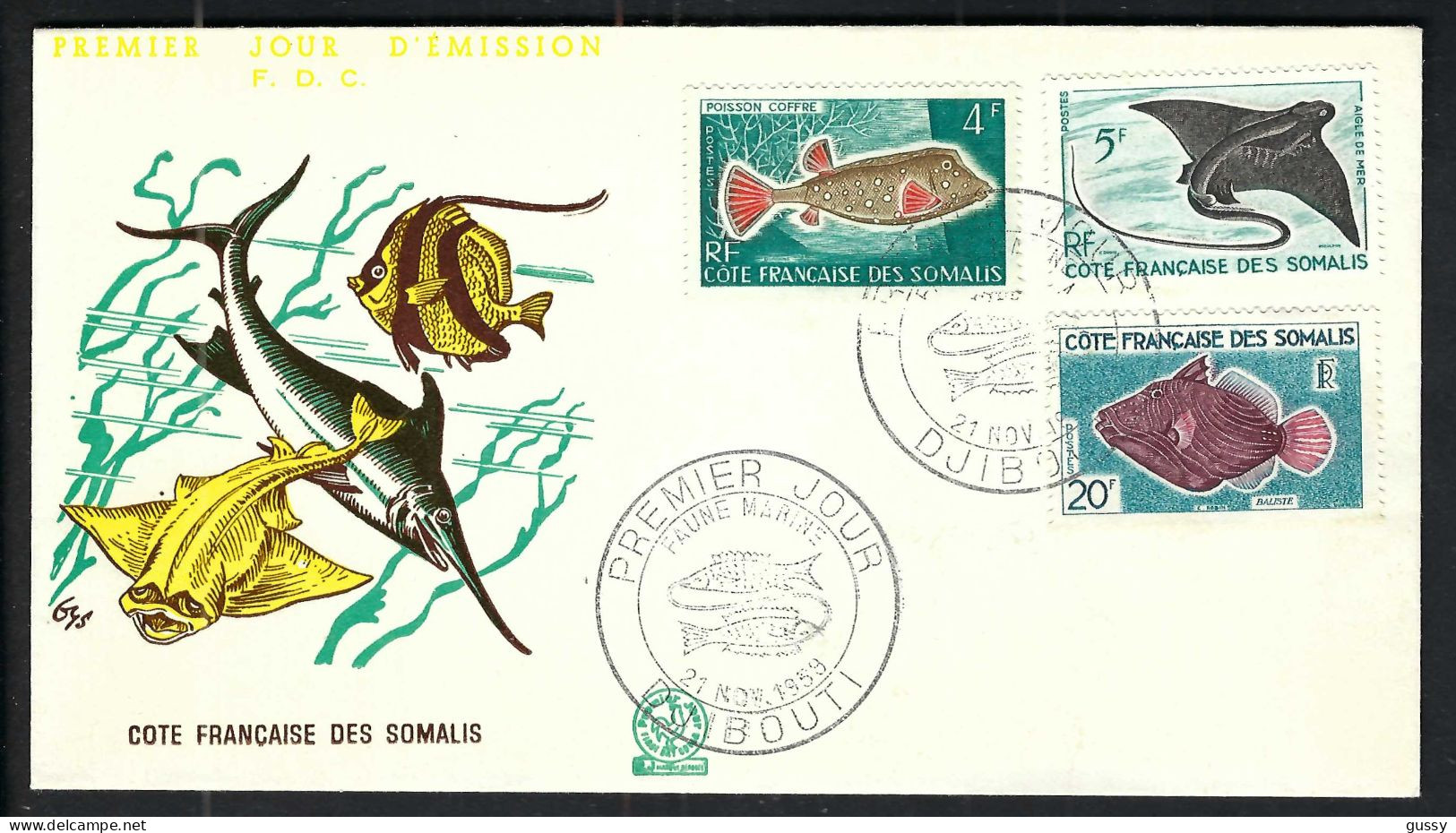 Côte Francaise Des Somalis  Ca.1959: 2x FDC - Ghana (1957-...)