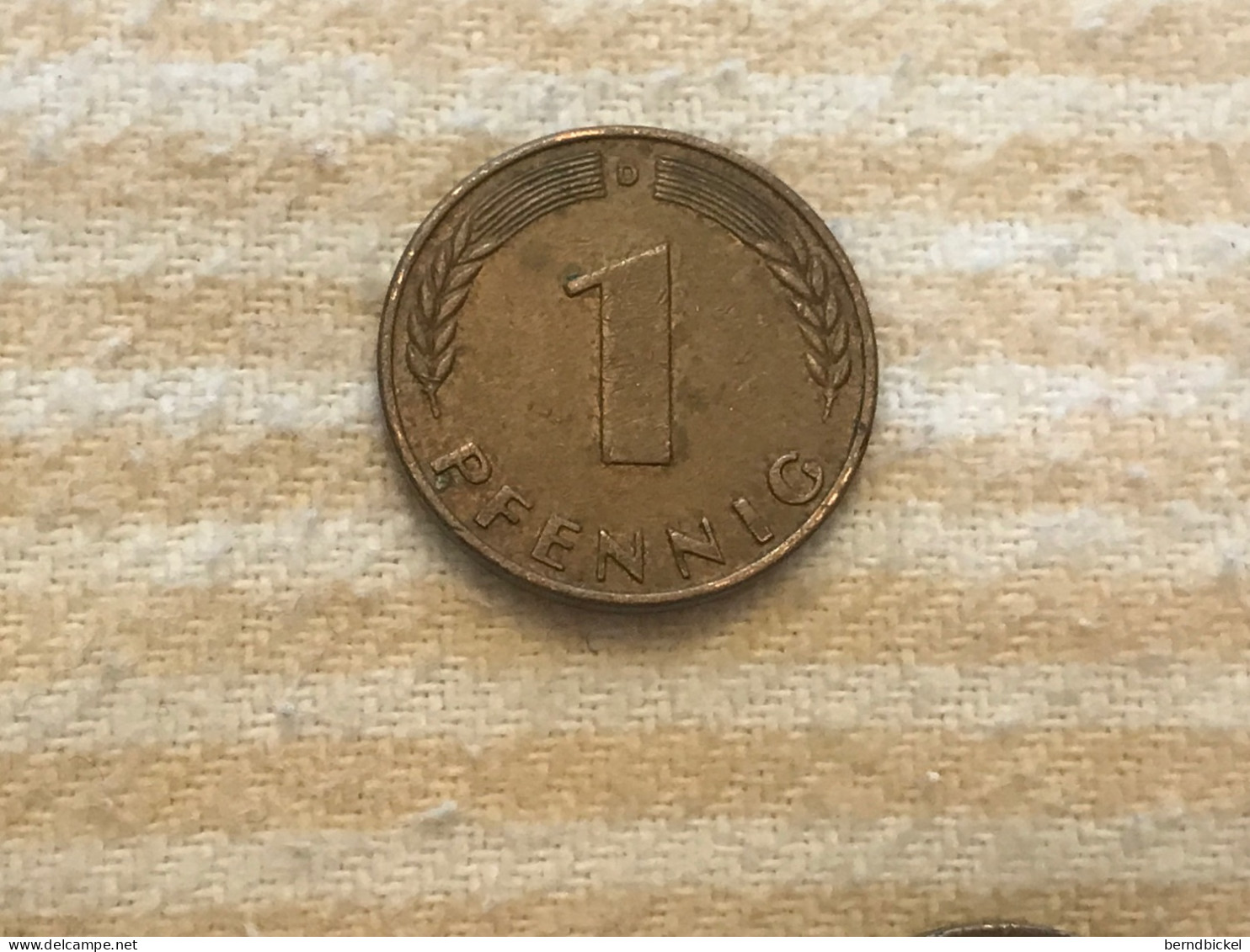 Münze Münzen Umlaufmünze Deutschland 1 Pfennig 1950 Münzzeichen D - 1 Pfennig