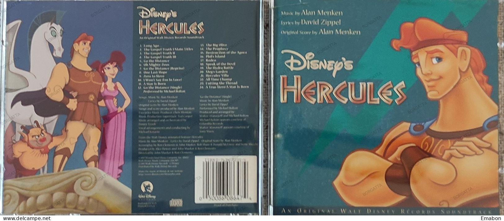 BORGATTA - FILM MUSIC - Cd ALAN MENKEN - HERCULES - WALT DISNEY RECORDS 1997 - USATO In Buono Stato - Soundtracks, Film Music