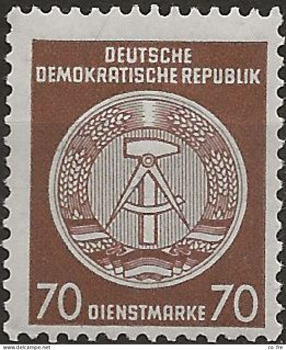 Allemagne, République Démocratique, Timbre De Service N°51** (avec Fils De Soie) (ref.2) - Ungebraucht