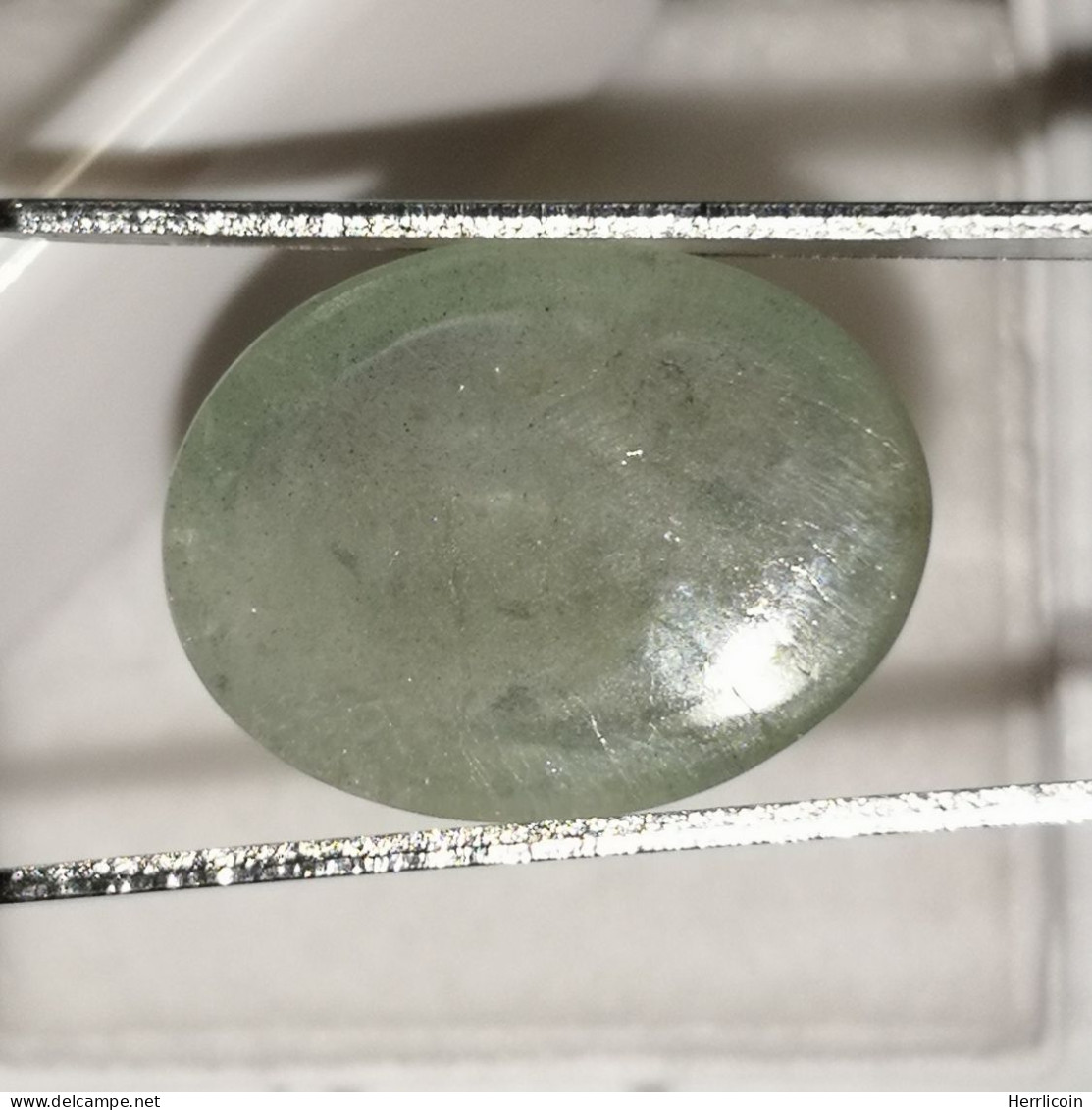 Béryl Vert Naturel De Madagascar - Cabochon 6.09 Carats - 14.3 X 10.8 X 5.2 Mm - Otros & Sin Clasificación