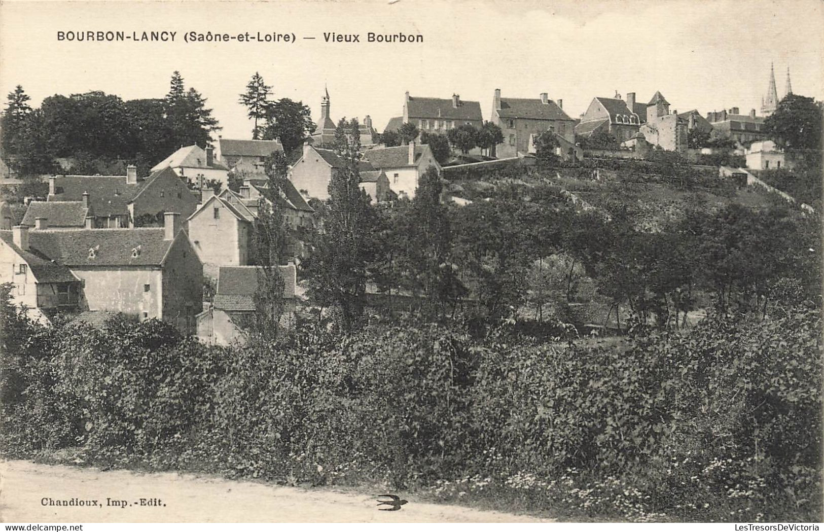 FRANCE - Bourbon Lancy - Vue Générale Du Vieux Bourbon - Carte Postale Ancienne - Autres & Non Classés