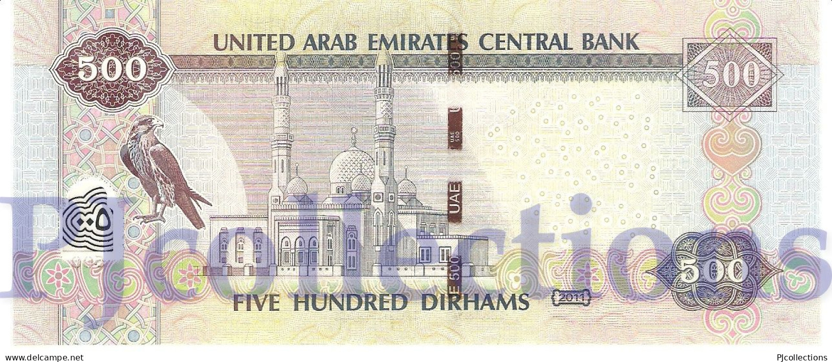 UNITED ARAB EMIRATES 500 DIRHAMS 2011 PICK 32d UNC - Emirati Arabi Uniti