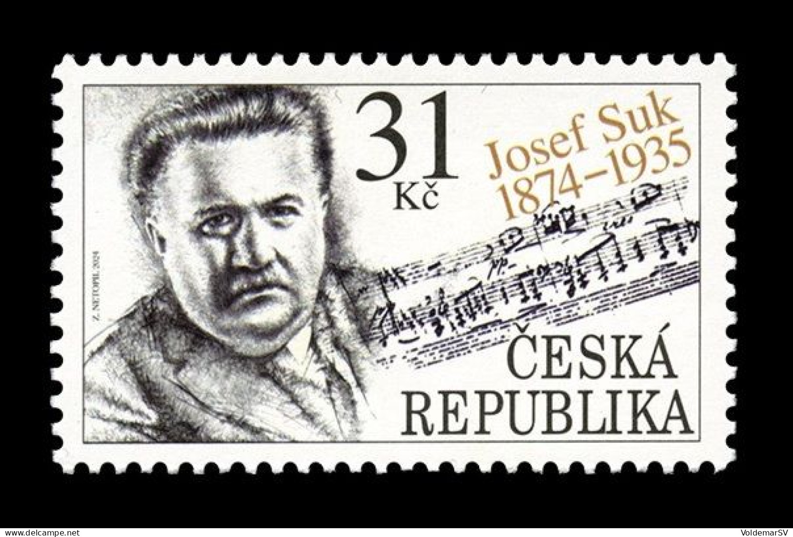 Czech Republic 2024 Mih. 1239 Music. Composer Josef Suk MNH ** - Unused Stamps