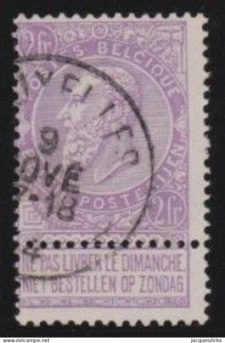 Belgie  .   OBP   .   67      .  O    .  Gestempeld   .   /   .    Oblitéré - 1893-1900 Fijne Baard