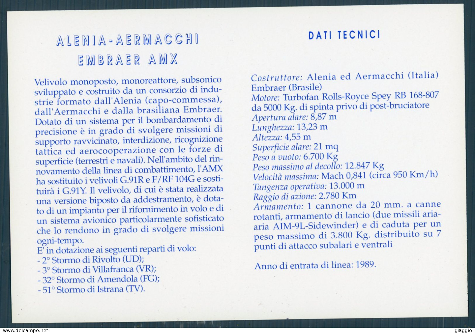 °°° Cofanetto N. 5500 - Aeronautica Militare Fuori Formato °°° - Fliegerei