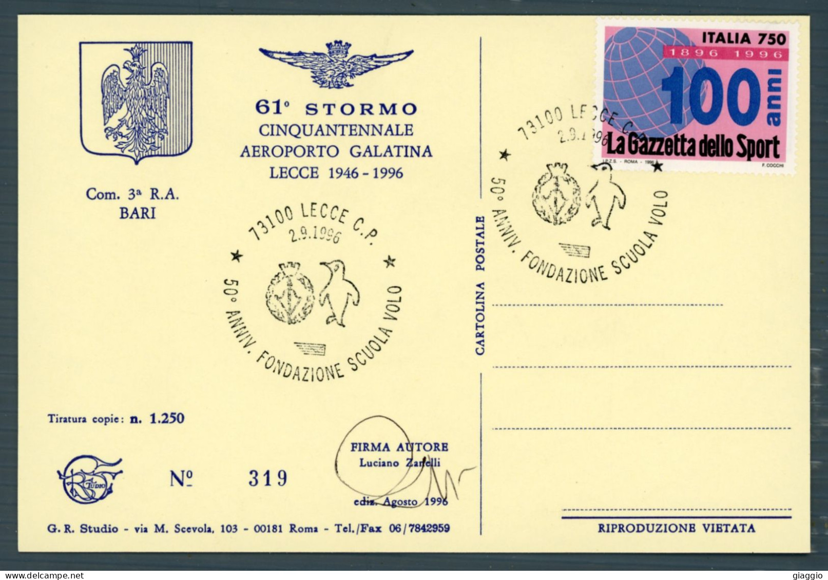 °°° cofanetto n. 5500 - aeronautica militare fuori formato °°°